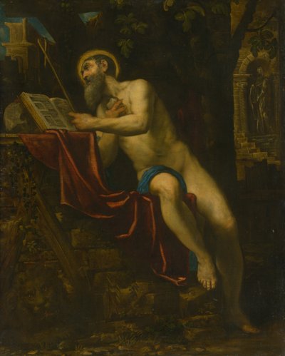 Saint Jerome by Domenico Robusti Tintoretto